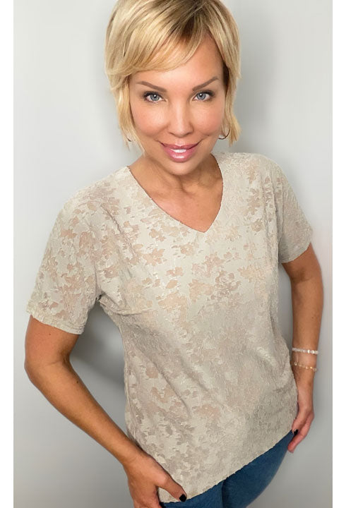 Textured Tee Top
