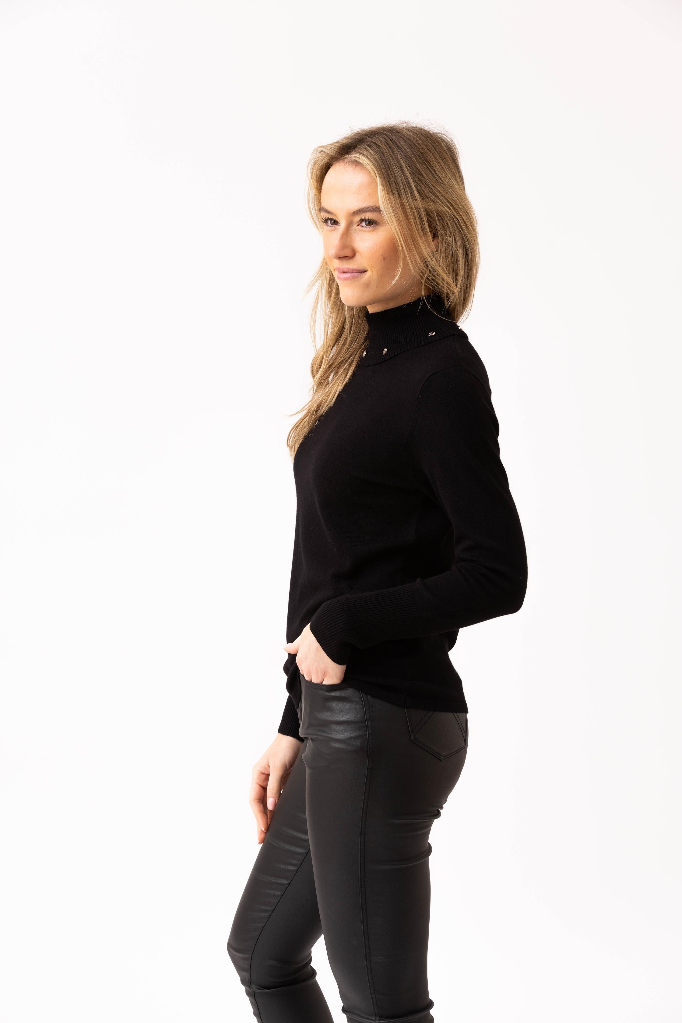 Ribbed Turtleneck Sweater