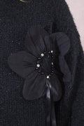 Flowers Embossed Sweater