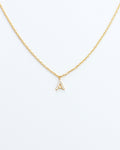 Mini Pave Initial Necklace