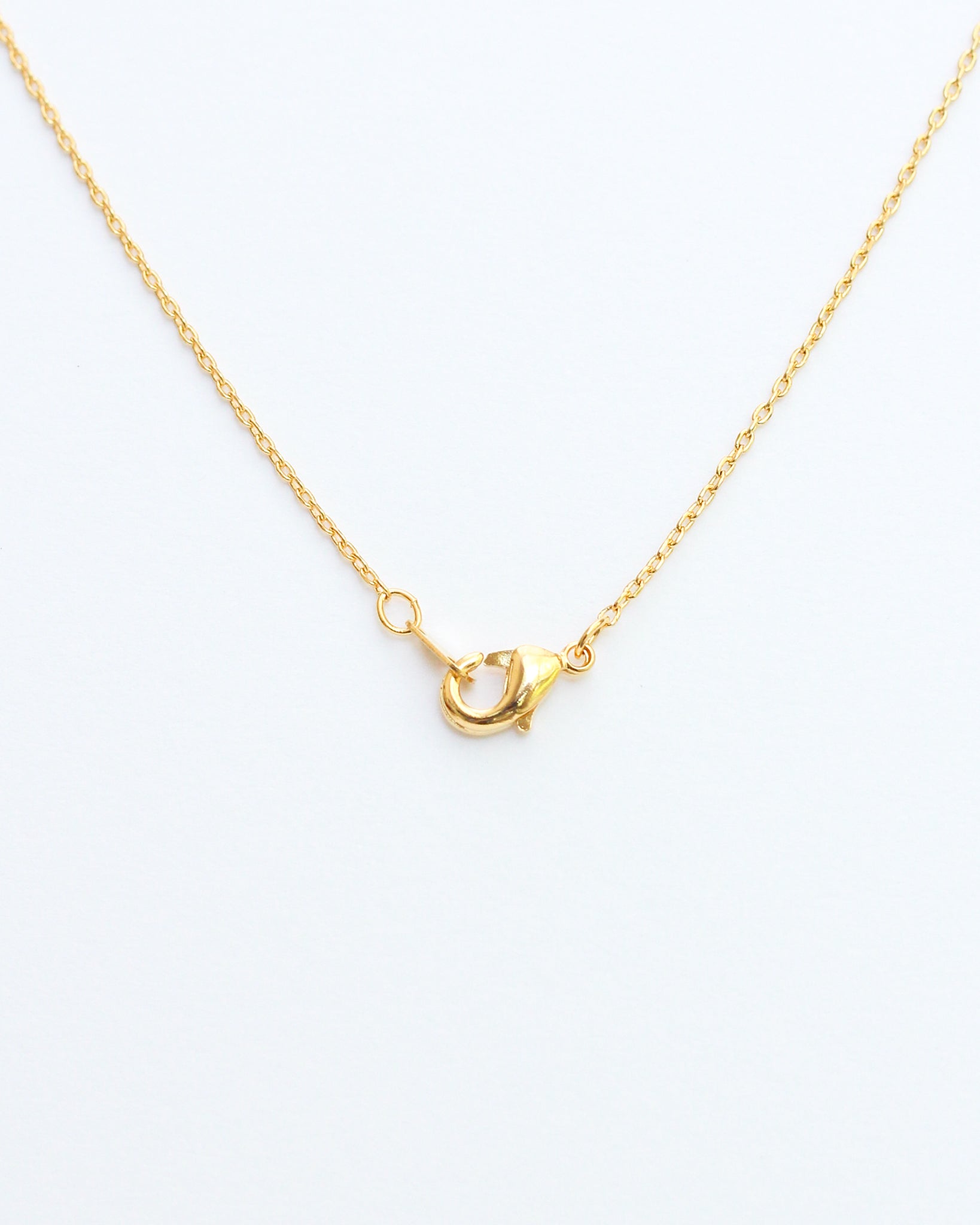 Mini Pave Initial Necklace