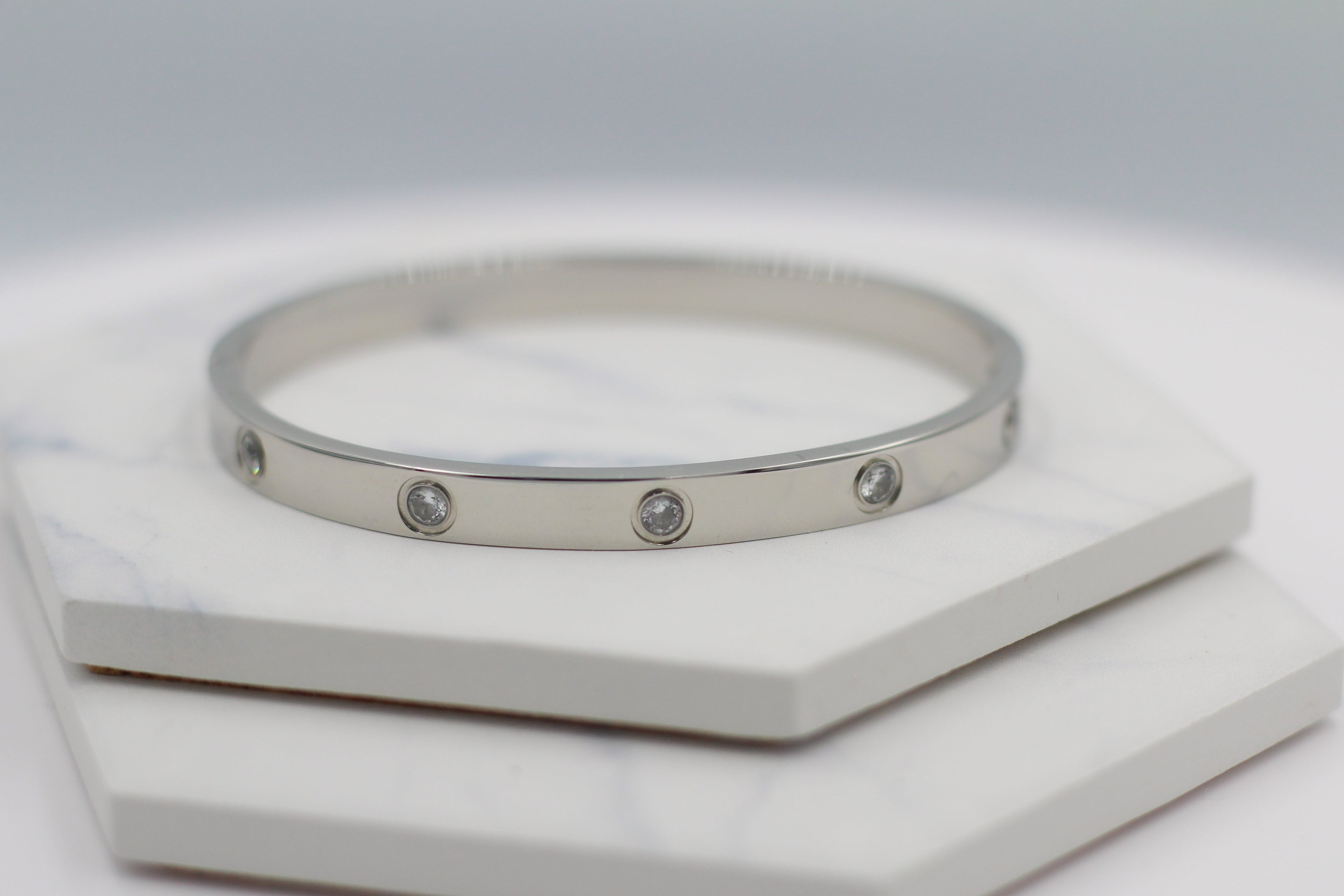 Sparkle Hinged Bangle
