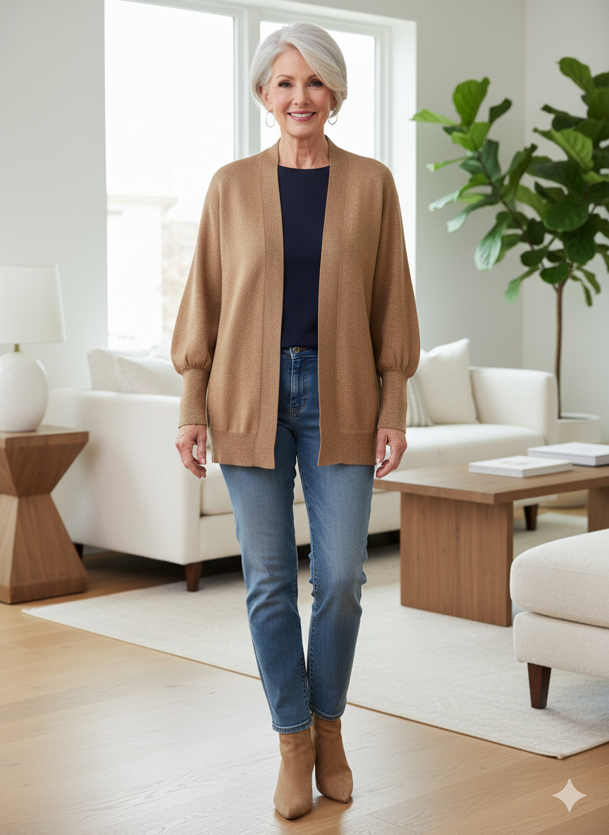 The Effortless Fine Knit Cardigan by Molly Bracken