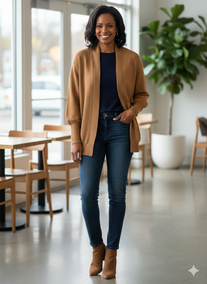 The Effortless Fine Knit Cardigan by Molly Bracken