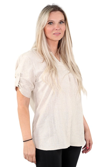 V-Neck Short Sleeves Top
