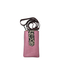 ZOE Leather Phone Crossbody with Print