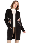 Cardigan Sweater with Hooded Collar